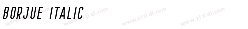 Borjue Italic字体转换